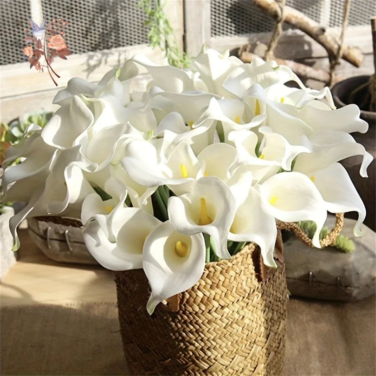 0072 10Pcs White Calla Lily Artificial Flowers for Bridal Wedding Bouquet Real Touch PU Calla Fake Flower Home Bedroom Table Decor