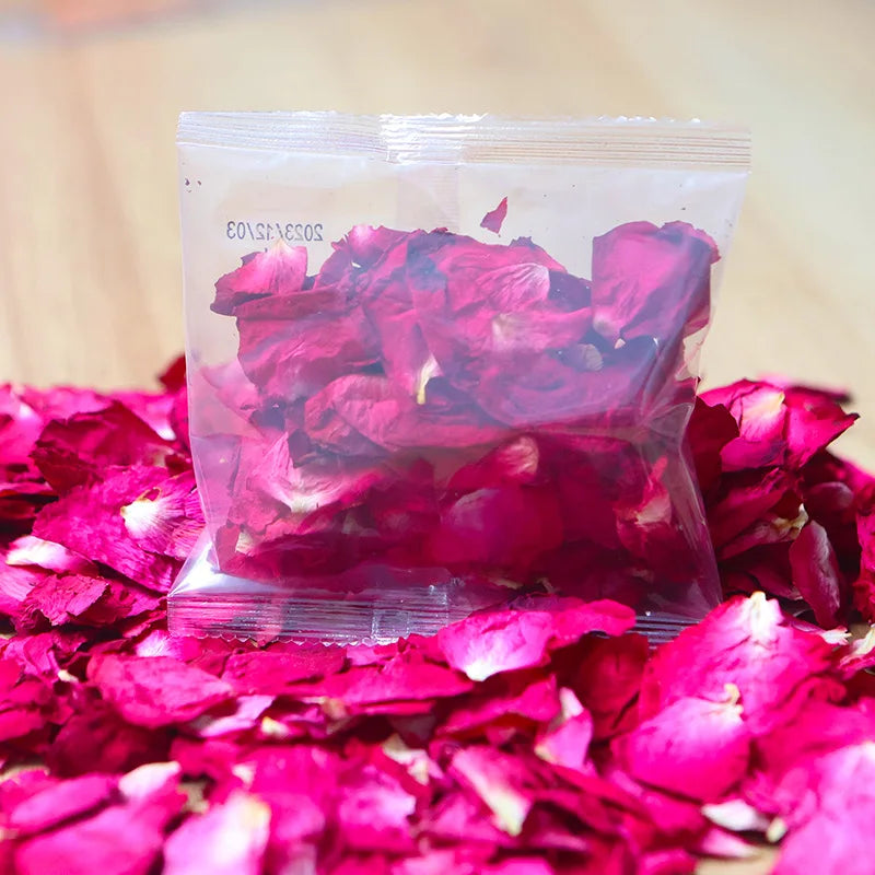 0093 250/500g Rose Petal Bath – Natural Flower Soak for Foot Bath, Bubble Bath & Spa Relaxation